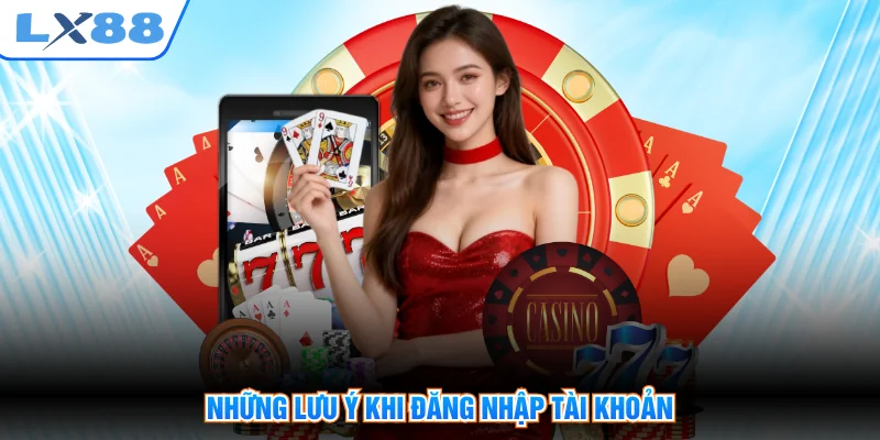 Những lưu ý khi đăng nhập tài khoản