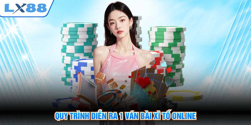 Quy trình diễn ra 1 ván bài xì tố online
